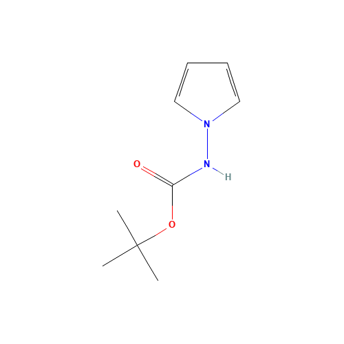 Pyrrol-1-yl-carbamicacid tert-butyl ester (CAS: 937046-95-2) - Chemical Structure and Molecular Formula 