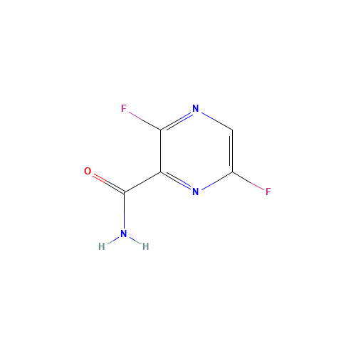 3,6-Difluoropyrazine-2-carboxamide (CAS: 356783-29-4) - Chemical Structure and Molecular Formula 