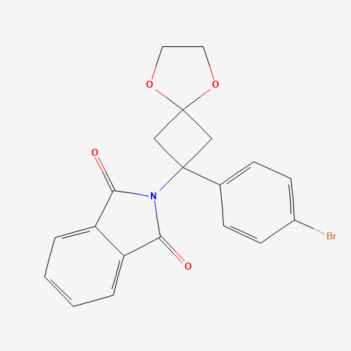 2-(2-(4-Bromophenyl)-5,8-dioxaspiro-[3.4]octan-2-yl)isoindoline-1,3-dione (CAS: 1199556-86-9) - Related Chemical Product