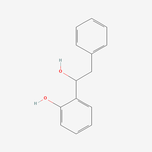 2-(1-Hydroxy-2-phenylethyl)phenol (CAS: 40473-60-7) - Chemical Structure and Molecular Formula 