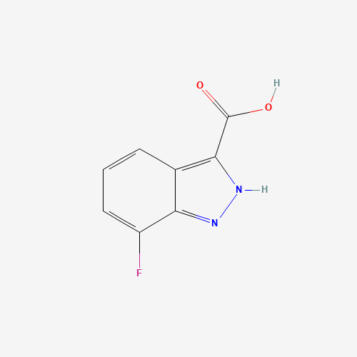 7-Fluoro-1H-indazole-3-carboxylic acid (CAS: 959236-59-0) - Chemical Structure and Molecular Formula 