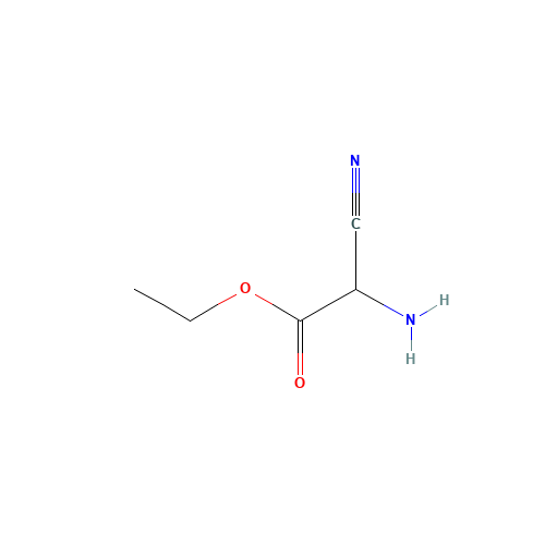 Ethyl 2-amino-2-cyanoacetate (CAS: 32683-02-6) - Chemical Structure and Molecular Formula 
