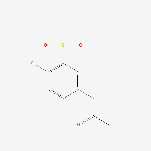 1-(4-Chloro-3-(methylsulfonyl)phenyl)propan-2-one (CAS: 593960-75-9) - Related Chemical Product
