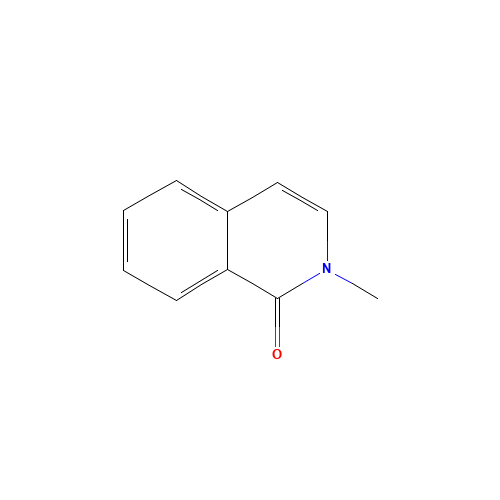 2-Methylisoquinolin-1(2H)-one (CAS: 4594-71-2) - Chemical Structure and Molecular Formula 