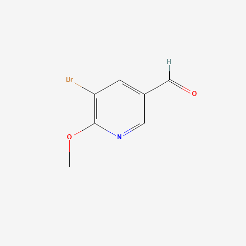 5-Bromo-6-methoxynicotinaldehyde (CAS: 65873-73-6) - Chemical Structure and Molecular Formula 