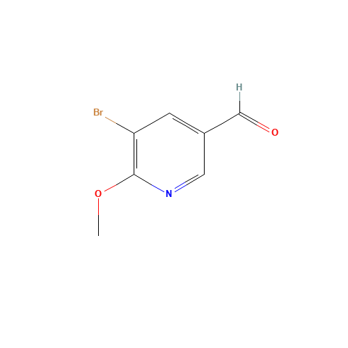 5-Bromo-6-methoxynicotinaldehyde (CAS: 65873-73-6) - Chemical Structure and Molecular Formula 