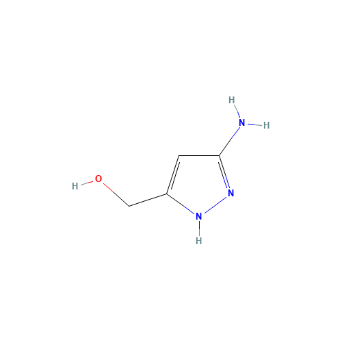 (3-Amino-1H-pyrazol-5-yl)methanol (CAS: 948571-48-0) - Chemical Structure and Molecular Formula 