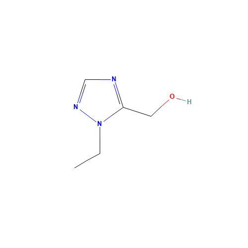 (1-Ethyl-1H-1,2,4-triazol-5-yl)methanol (CAS: 215868-81-8) - Chemical Structure and Molecular Formula 