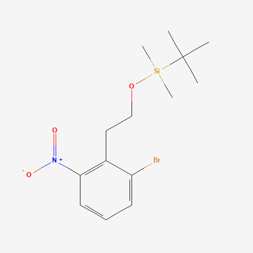 (2-Bromo-6-nitrophenethoxy)-(tert-butyl)dimethylsilane (CAS: 1227958-15-7) - Related Chemical Product