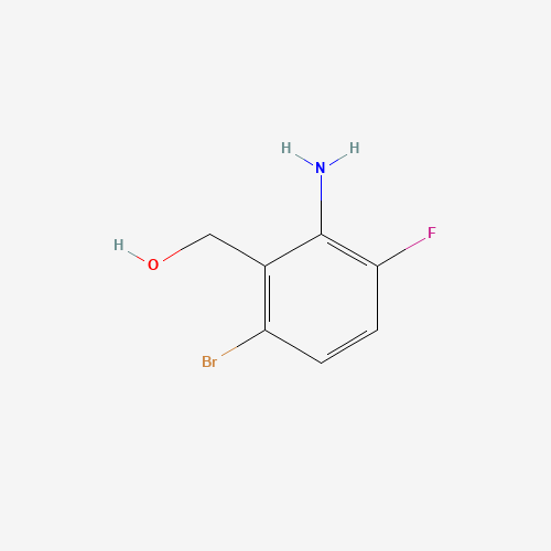 (2-Amino-6-bromo-3-fluorophenyl)methanol (CAS: 1227958-14-6) - Chemical Structure and Molecular Formula 