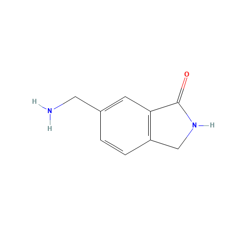 6-(Aminomethyl)isoindolin-1-one (CAS: 1251195-14-8) - Chemical Structure and Molecular Formula 