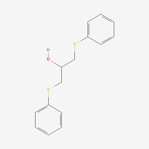 {[2-Hydroxy-3-(phenylsulfanyl)-propyl]sulfanyl}benzene (CAS: 22910-07-2) - Chemical Structure and Molecular Formula 