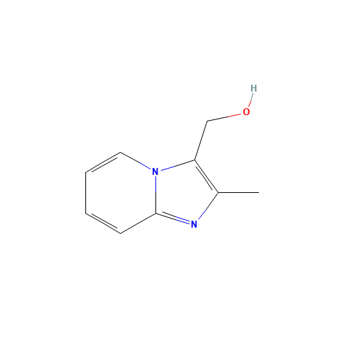 {2-Methylimidazo[1,2-a]pyridin-3-yl}methanol (CAS: 30489-44-2) - Chemical Structure and Molecular Formula 