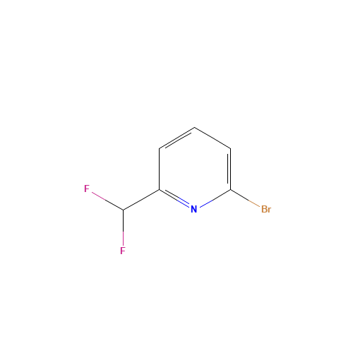2-Bromo-6-(difluoromethyl)pyridine (CAS: 872365-91-8) - Chemical Structure and Molecular Formula 