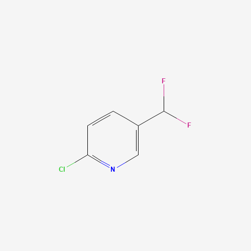 2-Chloro-5-(difluoromethyl)pyridine (CAS: 71701-99-0) - Chemical Structure and Molecular Formula 