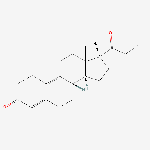 PROMEGESTONE (CAS: 34184-77-5) - Chemical Structure and Molecular Formula 