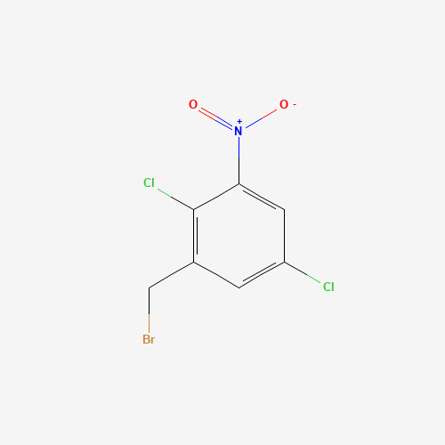 1-(Bromomethyl)-2,5-dichloro-3-nitrobenzene (CAS: 1009349-32-9) - Chemical Structure and Molecular Formula 