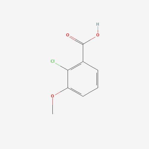 2-Chloro-3-methoxybenzoic acid chemical structure 2-Chloro-3-methoxybenzoic acid (CAS: 33234-36-5) - Chemical Structure and Molecular Formula