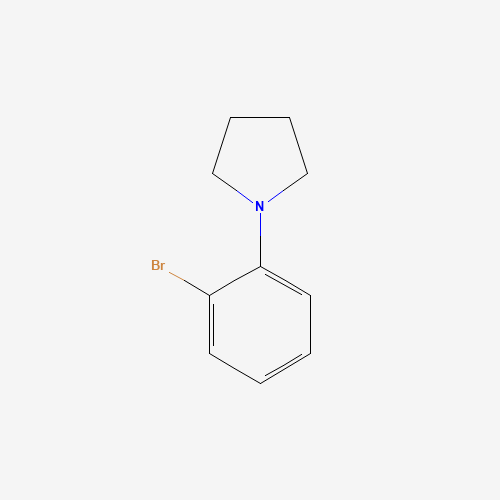 1-(2-Bromophenyl)pyrrolidine (CAS: 87698-81-5) - Chemical Structure and Molecular Formula 