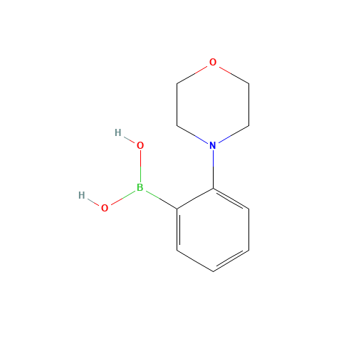 2-(Morpholino)phenylboronic acid (CAS: 933052-52-9) - Chemical Structure and Molecular Formula 