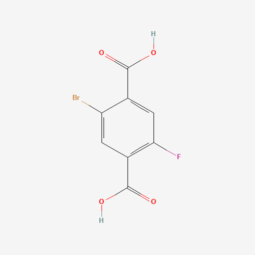 2-Bromo-5-Fluoroterephthalic acid (CAS: 1245807-64-0) - Chemical Structure and Molecular Formula 