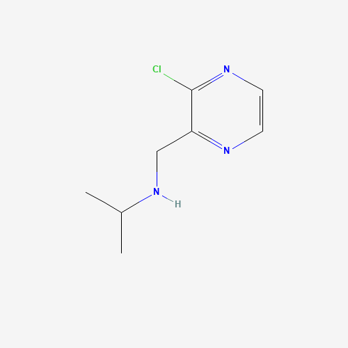 N-[(3-Chloro-2-pyrazinyl)methyl]-2-propanamine (CAS: 1289385-16-5) - Chemical Structure and Molecular Formula 