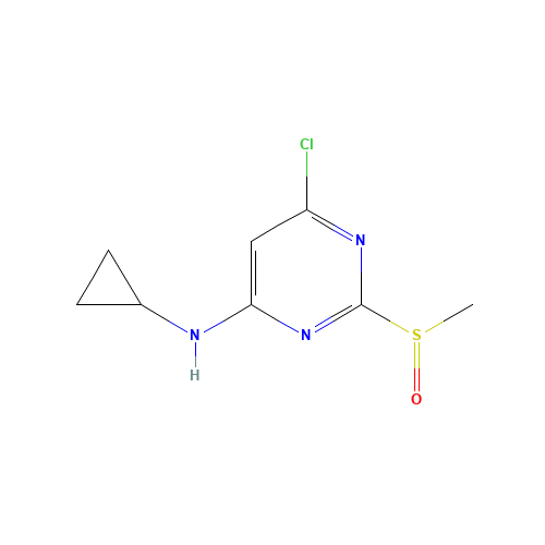 6-Chloro-N-cyclopropyl-2-(methylsulfinyl)-4-pyrimidinamine (CAS: 1289385-22-3) - Related Chemical Product