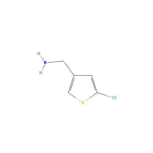 3-Thiophenemethanamine, 5-chloro- (CAS: 942316-71-4) - Chemical Structure and Molecular Formula 