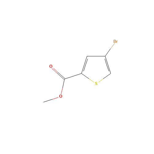 Methyl 4-bromothiophene-2-carboxylate (CAS: 62224-16-2) - Chemical Structure and Molecular Formula 