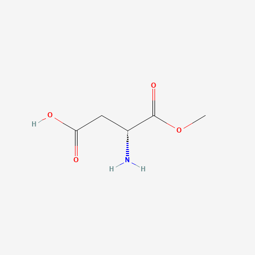 (3S)-3-Ammonio-4-methoxy-4-oxobutanoate (CAS: 65414-78-0) - Chemical Structure and Molecular Formula 