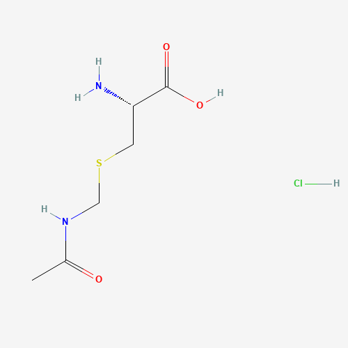 N-(Acetamidomethyl)-L-cysteine hydrochloride (CAS: 28798-28-9) - Chemical Structure and Molecular Formula 