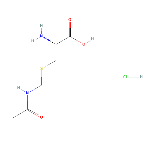 N-(Acetamidomethyl)-L-cysteine hydrochloride (CAS: 28798-28-9) - Chemical Structure and Molecular Formula 