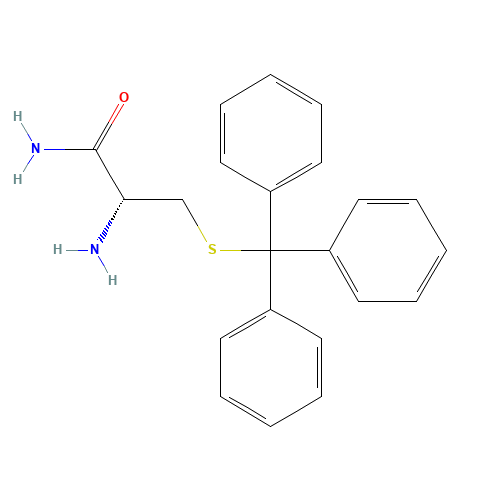 S-Trityl-L-cysteinamide hydrochloride (CAS: 166737-85-5) - Chemical Structure and Molecular Formula 