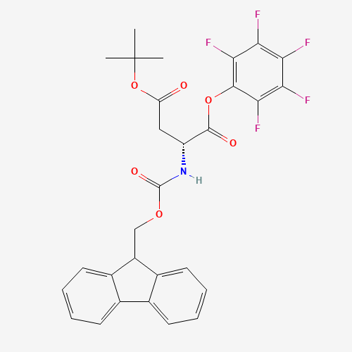 Fmoc-D-Asp(OtBu)-Opfp (CAS: 200335-75-7) - Chemical Structure and Molecular Formula 