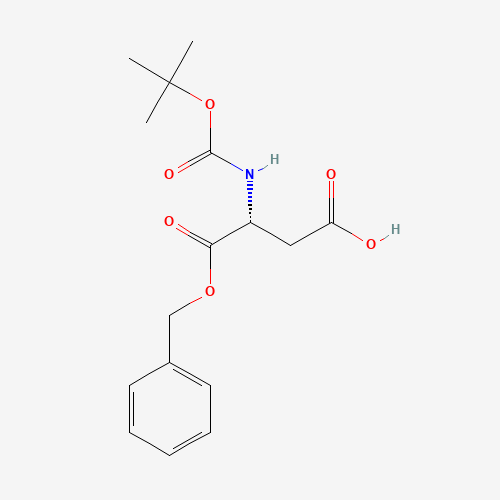 BOC-D-ASP(OBZL)-OH (CAS: 92828-64-3) - Chemical Structure and Molecular Formula 