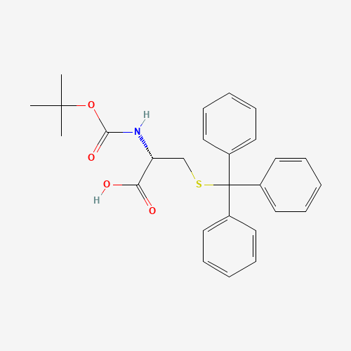 Boc-S-trityl-D-cysteine (CAS: 87494-13-1) - Chemical Structure and Molecular Formula 