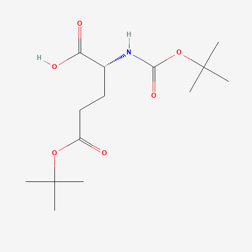 BOC-D-GLU(OTBU)-OH (CAS: 104719-63-3) - Chemical Structure and Molecular Formula 