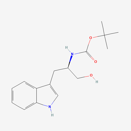BOC-D-TRYPTOPHANOL (CAS: 158932-00-4) - Chemical Structure and Molecular Formula 