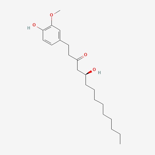 (5S)-5-Hydroxy-1-(4-hydroxy-3-methoxyphenyl)-3-tetradecanone (CAS: 23513-15-7) - Related Chemical Product