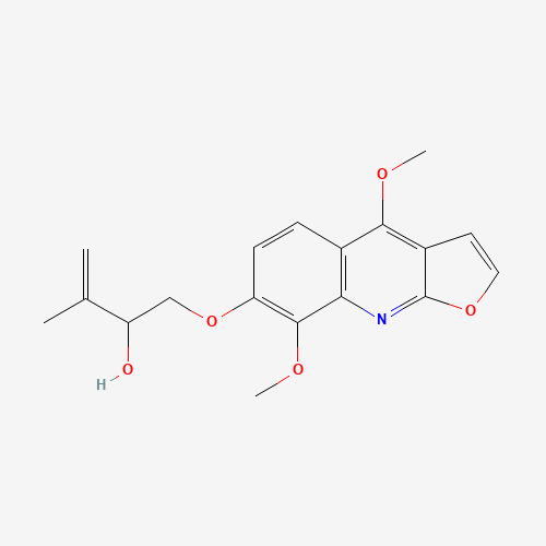 1-[(4,8-Dimethoxyfuro[2,3-b]quinolin-7-yl)oxy]-3-methyl-3-buten-2-ol (CAS: 6989-38-4) - Related Chemical Product