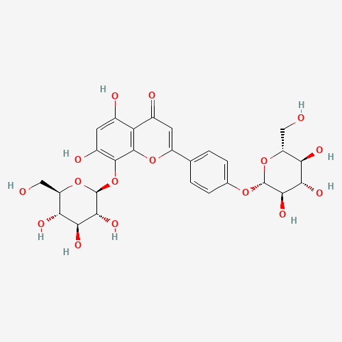 4-[8-(b-D-Glucopyranosyloxy)-5,7-dihydroxy-4-oxo-4H-chromen-2-yl]phenyl b-D-glucopyranoside (CAS: 76135-82-5) - Related Chemical Product