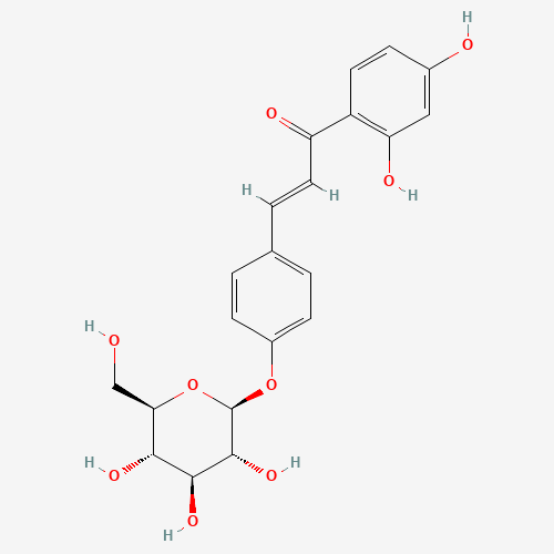 4-[(1E)-3-(2,4-Dihydroxyphenyl)-3-oxo-1-propen-1-yl]phenyl b-D-glucopyranoside (CAS: 5041-81-6) - Related Chemical Product