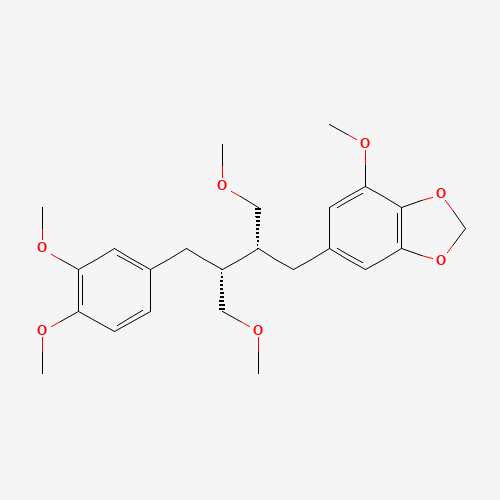 6-[(2R,3R)-3-(3,4-Dimethoxybenzyl)-4-methoxy-2-(methoxymethyl)butyl]-4-methoxy-1,3-benzodioxole (CAS: 50656-77-4) - Related Chemical Product