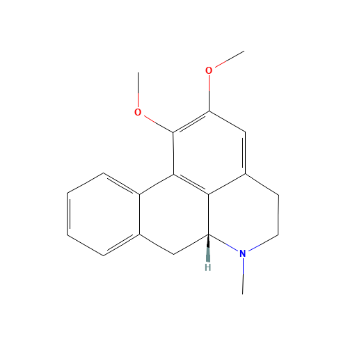1,2-Dimethoxy-6-methyl-5,6,6a,7-tetrahydro-4H-dibenzo[de,g]quinoline (CAS: 475-83-2) - Chemical Structure and Molecular Formula 