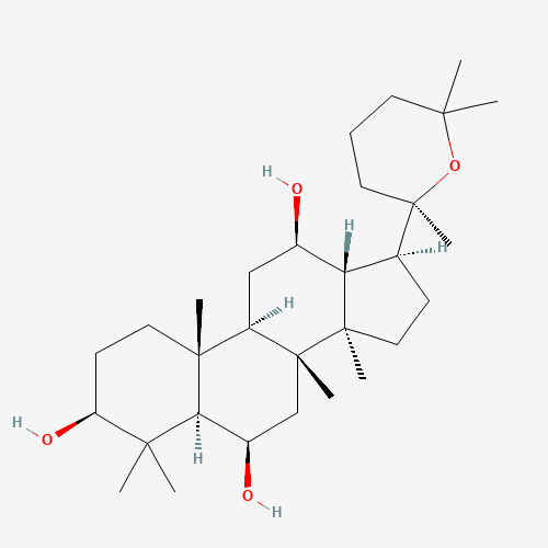 20,25-Epoxydammarane-3,6,12-triol (CAS: 32791-84-7) - Chemical Structure and Molecular Formula 