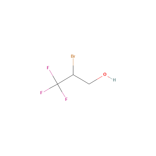 2-Bromo-3,3,3-trifluoropropan-1-ol (CAS: 311-86-4) - Chemical Structure and Molecular Formula 