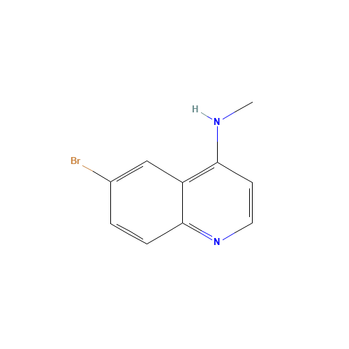 6-Bromo-N-methyl-4-quinolinamine (CAS: 916812-31-2) - Chemical Structure and Molecular Formula 