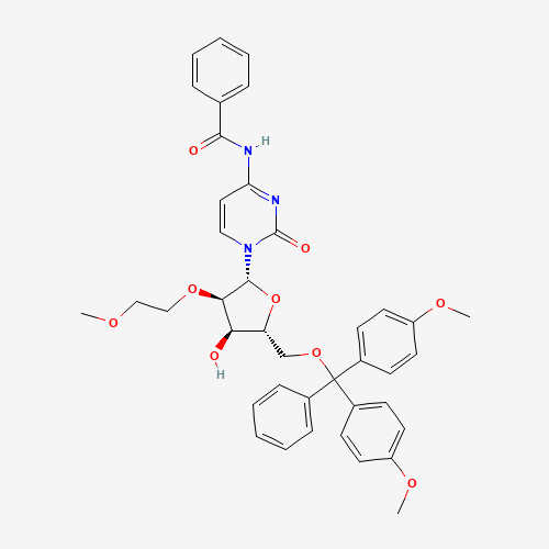4-(Benzoylamino)-1-{5-O-[bis(4-methoxyphenyl)(phenyl)methyl]-2-O-(2-methoxyethyl)-b-D-xylofuranosyl}-2(1H)-pyrimidinone (CAS: 251647-49-1) - Related Chemical Product