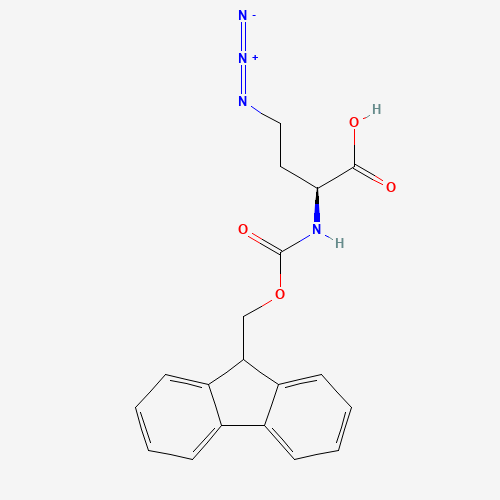 (2S)-4-Azido-2-{[(9H-fluoren-9-ylmethoxy)carbonyl]amino}butanoic acid (CAS: 942518-20-9) - Related Chemical Product