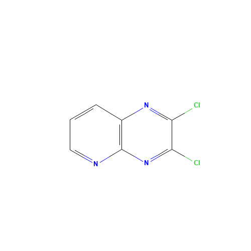 2,3-Dichloropyrido[2,3-b]pyrazine (CAS: 25710-18-3) - Chemical Structure and Molecular Formula 